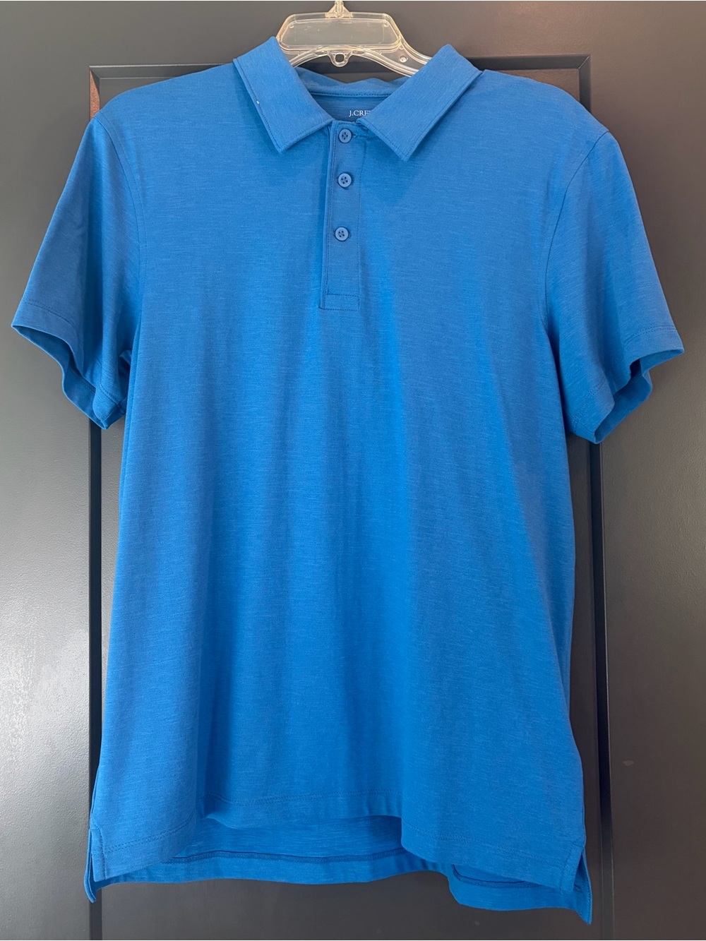 J. Crew Men's Blue Short-Sleeve Polo